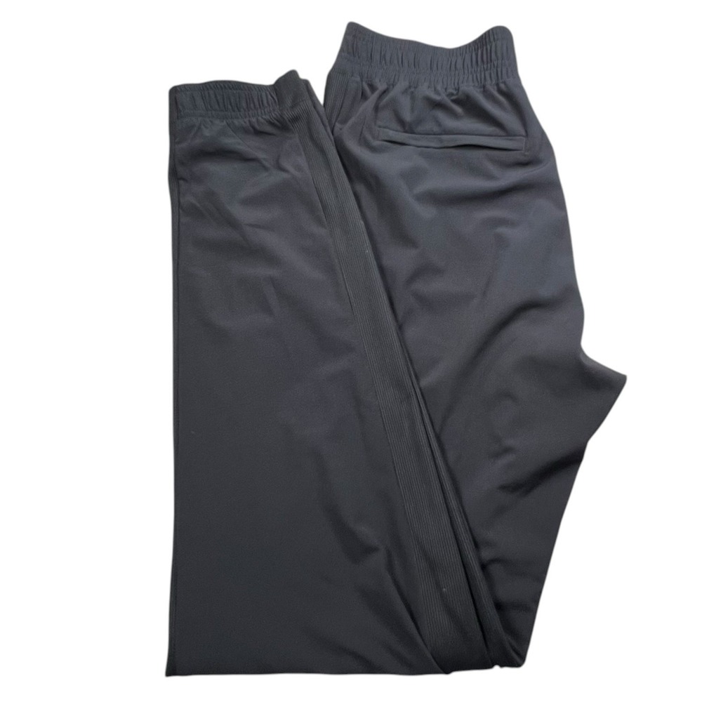 Athleta Womens 4 Tall Black Brooklyn Jogger Mid Rise Elastic Waist Zip‎ Pockets
